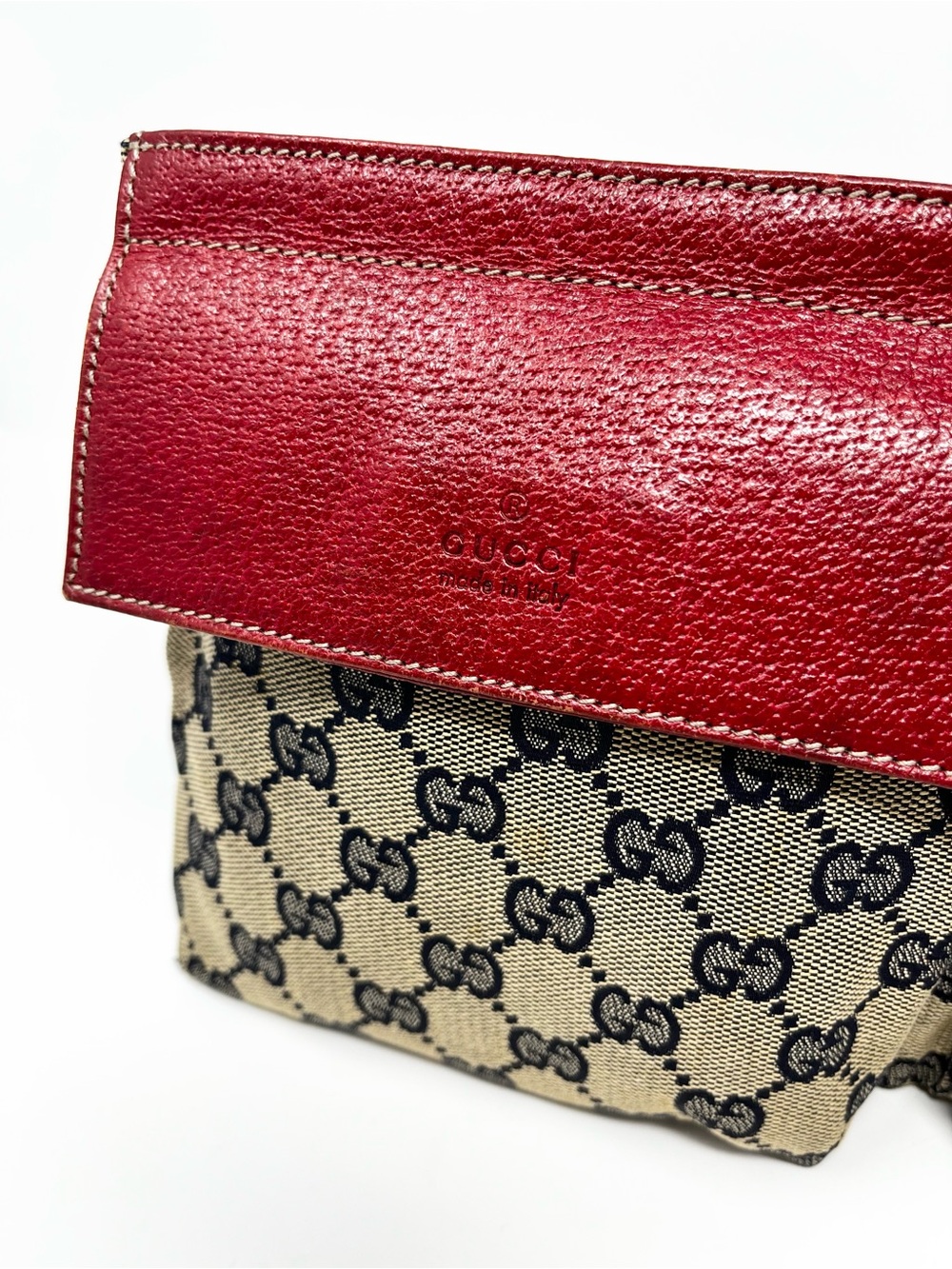 Gucci Interlocking GG Logo Monogram Belt Bum Bag Crossbody Purse Brown Canvas - Picture 4 of 13